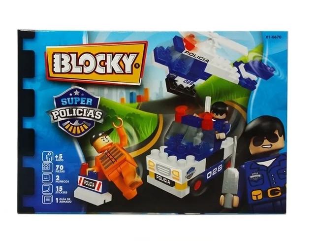 BLOCKY SUPER POLICIAS X 70 PIEZAS
