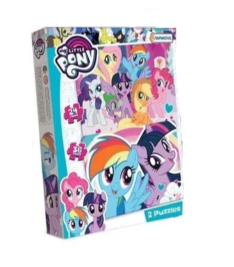 2 PUZZLES M.L.PONY  24/36 PIEZAS