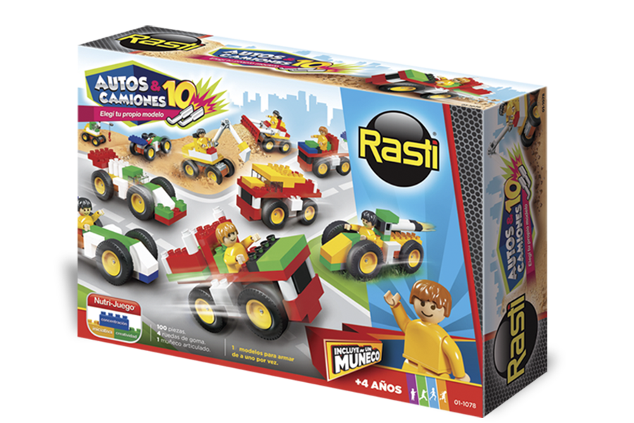 RASTI AUTOS Y CAMIONES X 100P