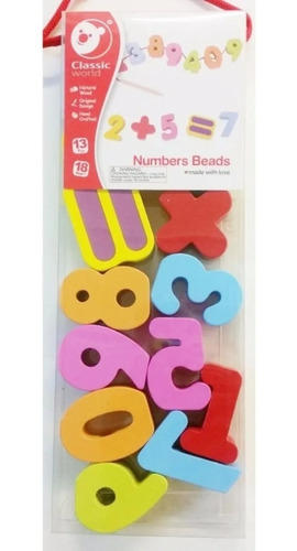 ENHEBRADOS DE MADERA NUMEROS