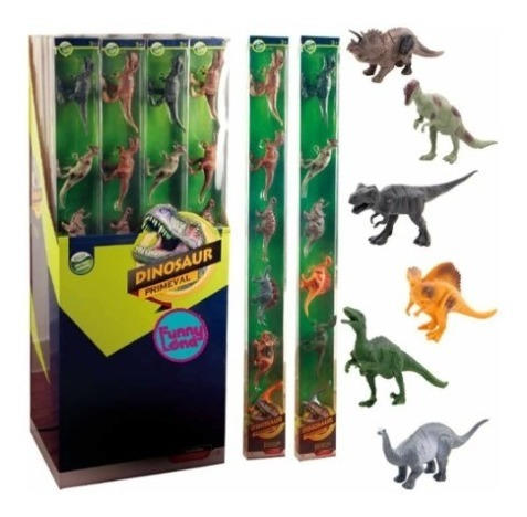 DINOSAURIOS X 6 EN CAJA ALARGADA