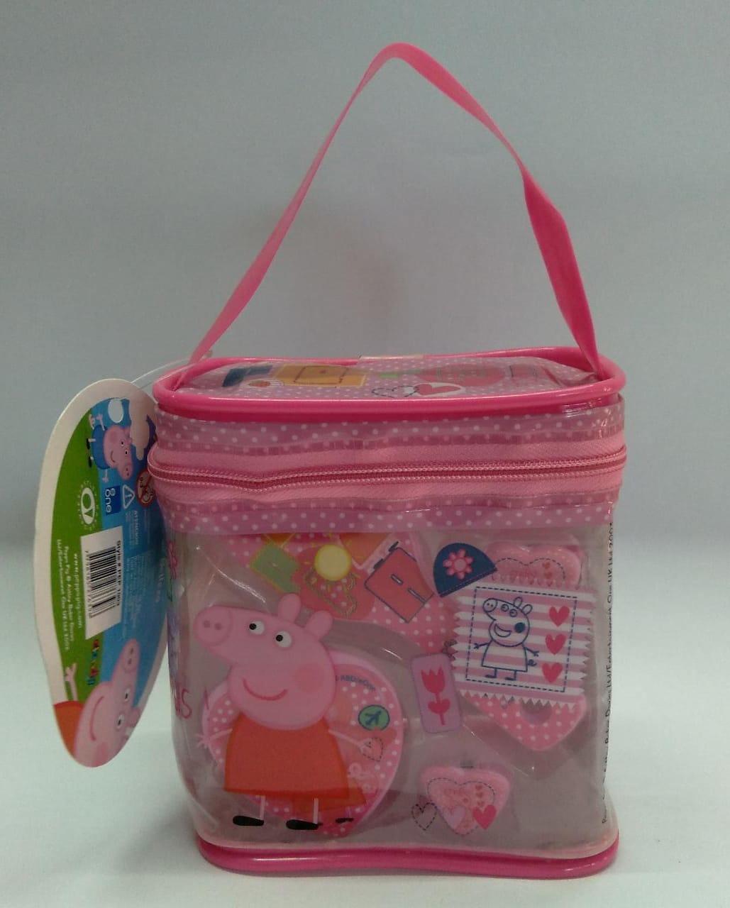 CARTERA CUADRARA C/ACCESORIOS P/PELO PEPPA PIG