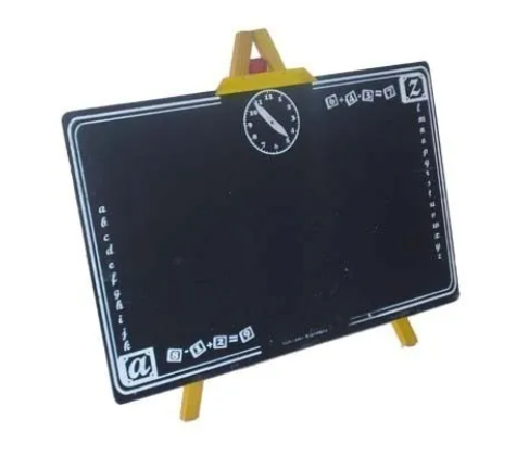 PIZARRA DE PIE TIZA NEGRA ABC NRO 5 RELOJ - SUEÑOLIN
