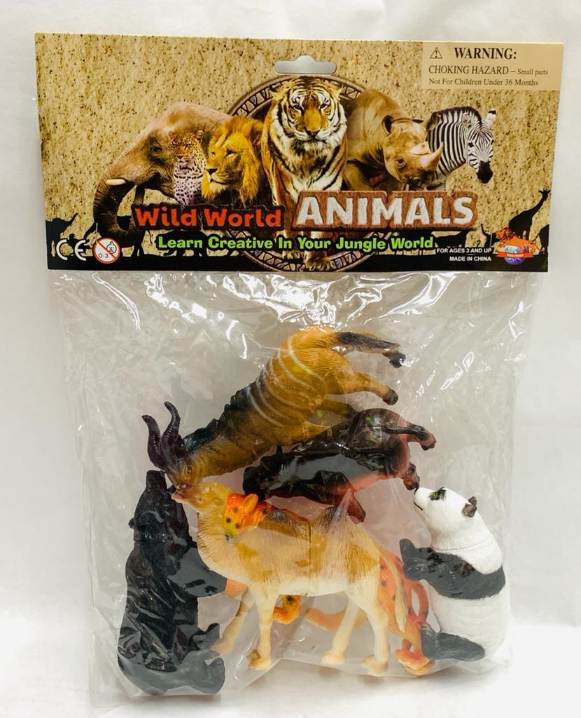 ANIMALES DE SELVA X6 GRANDE EN BOLSA