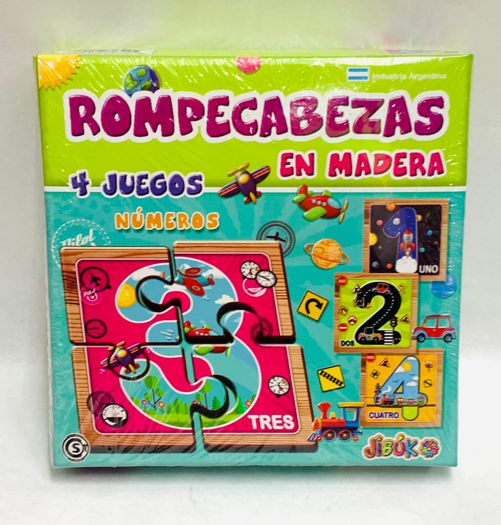ROMPECABEZAS MADERA NUMEROS