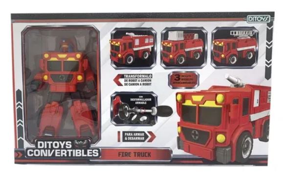 DITOYS CONVERTIBLES FIRE TRUCK