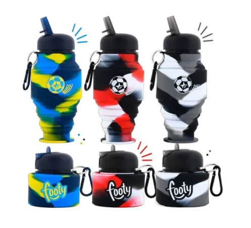 BOTELLA PLEGABLE FUTBOL