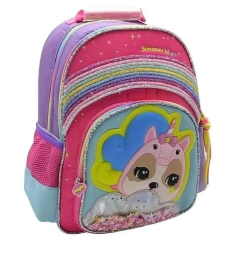 MOCHILA ESPALDA 16´ MUSHI SIMONES GLITTER