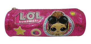 CARTUCHERA TUBO LOL BRILLO