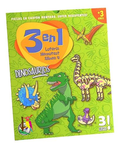 JUEGOS 3 EN 1 DINOSAURIOS
