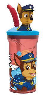 VASO 3D CON FIGURA PAW PATROL