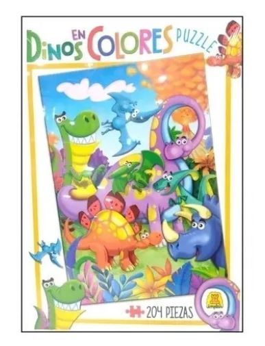 PUZZLE 204 PZS DINO EN COLORES