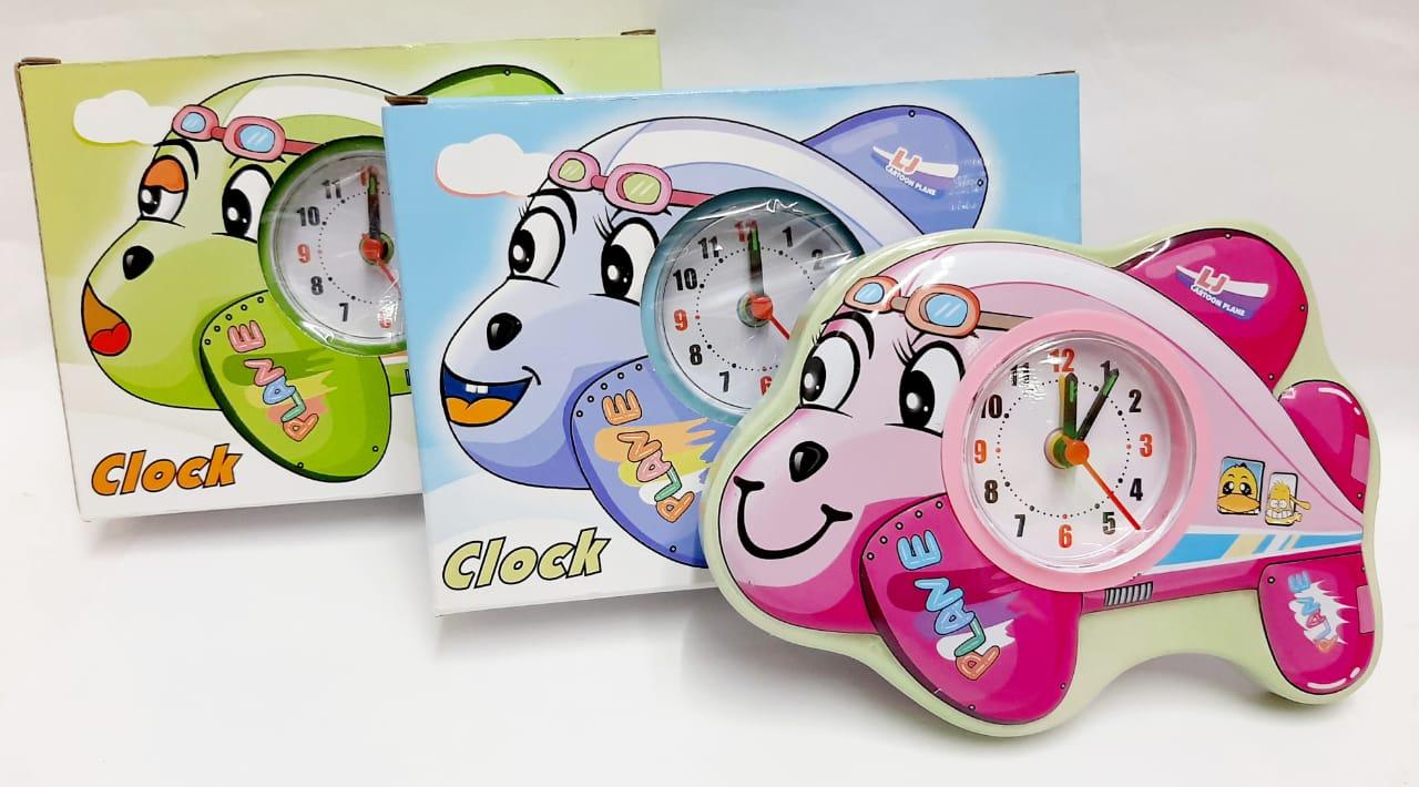 RELOJ DESPERTADOR AVION DE METAL
