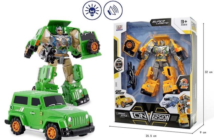 TRANSFORMER VEHICULO 4X4 MEDIANO EN CAJA