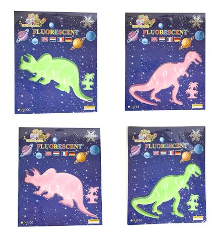 STICKER GLOW DINO GRANDE BRILLA EN LA OSCURIDAD