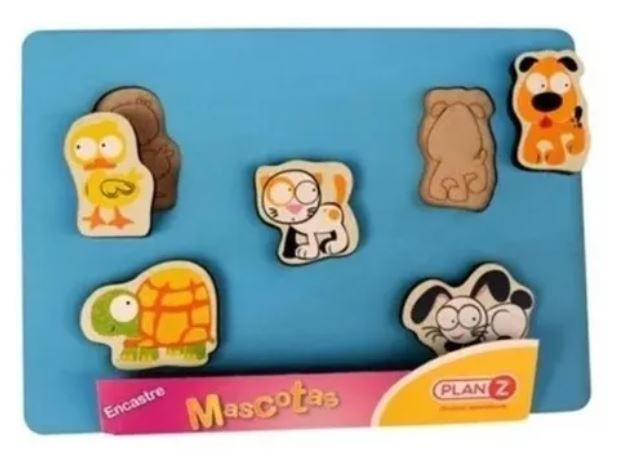 ENCASTRE MASCOTAS 5PZS MADERA