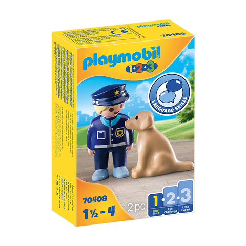 PLAYMOBIL 123 POLICIA CON PERRO