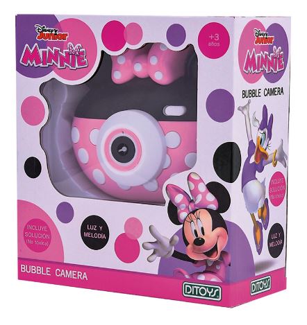 CAMARA BURBUJERO CON LUZ Y SONIDO MINNIE