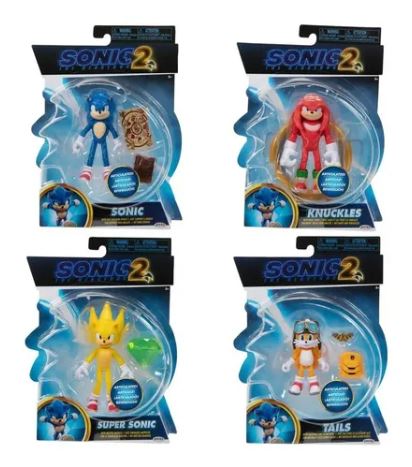 SONIC FIGURA CON ACCESORIOS 10CM ARTICULADO - MODELOS SURTIDOS