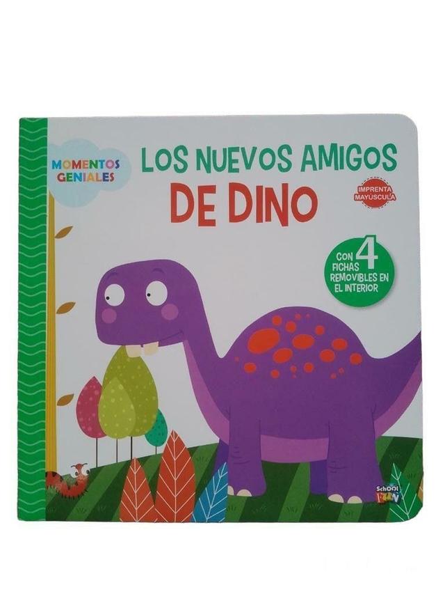 LIBRO LOS NUEVOS AMIGOS DE DINO CON FICHAS