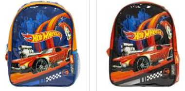 MOCHILA ESPALDA 12' HOT WHEELS
