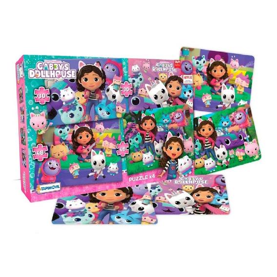 4 PUZZLES LA CASA DE GABBY