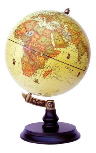 GLOBO TERRAQUEO 25CM SEPIA BASE MADERA
