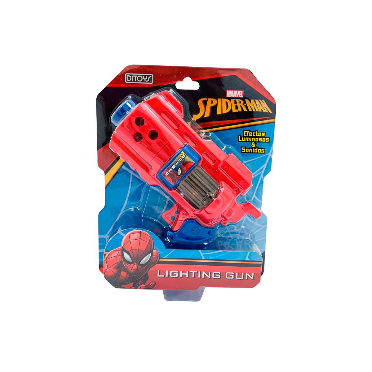PISTOLA LIGHTNING GUN CON LUZ Y SONIDO SPIDERMAN