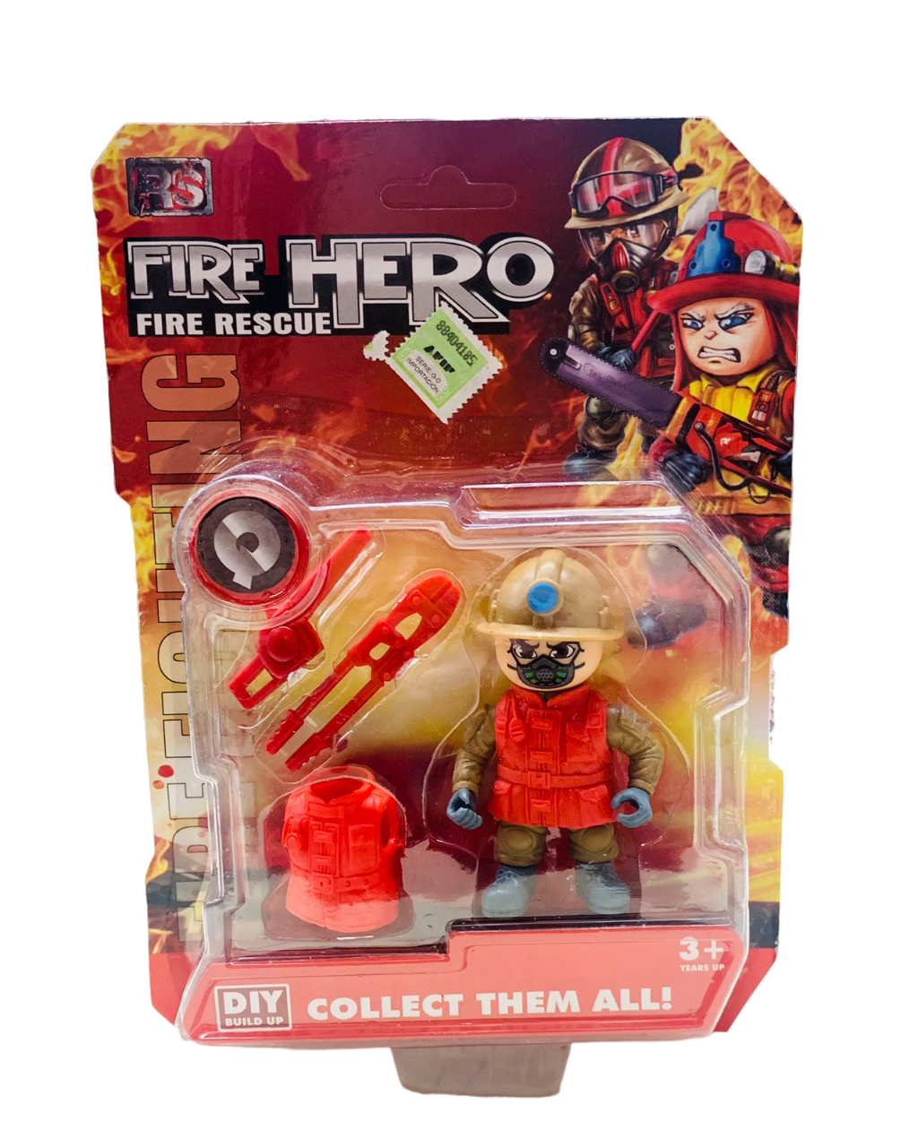 MUÑECO BOMBERO EN BLISTER