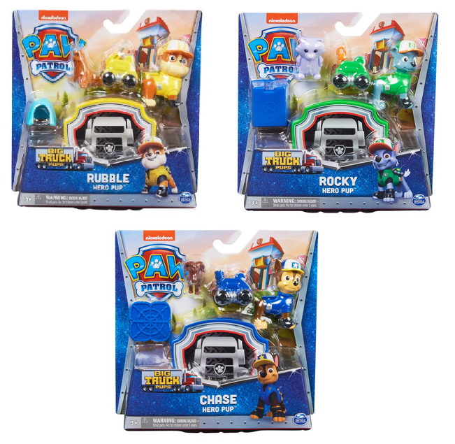 PAW PATROL FIGURA CON ACCESORIOS BIG TRUCK PUPS