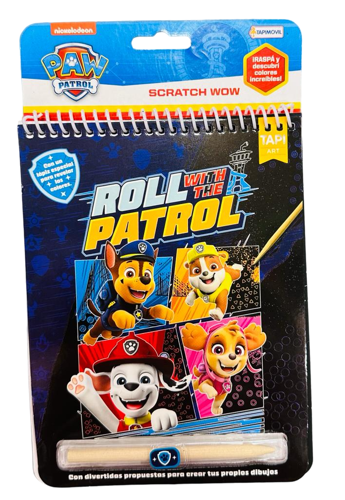 SCRATCH WOW PAW PATROL CON LAPIZ ESPECIAL