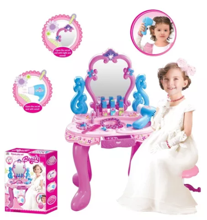 TOCADOR SET BELLEZA CON ESPEJO