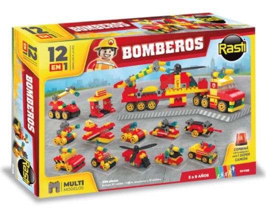 RASTI BOMBEROS 12 EN 1 300 PIEZAS