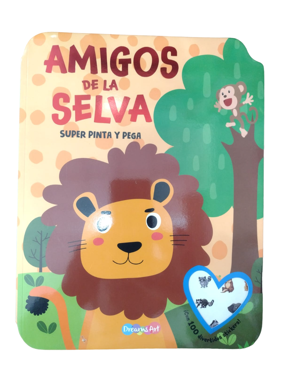 LIBRO PEGA Y PINTA AMIGOS DE LA SELVA