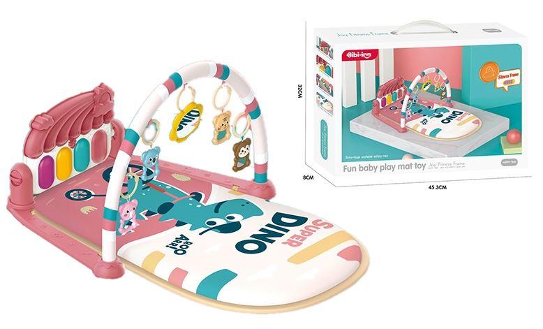 GIMNASIO PIANO CON MANTA ROSA EN CAJA