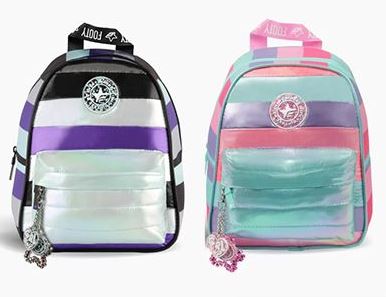 MOCHILA ESPALDA CHICA METALIZADA
