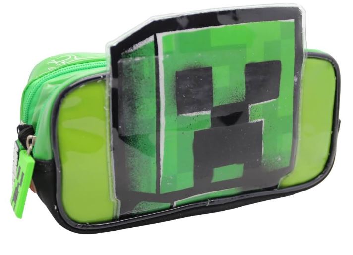 CANOPLA RECTANGULAR 3D 2CIERRES MINECRAFT
