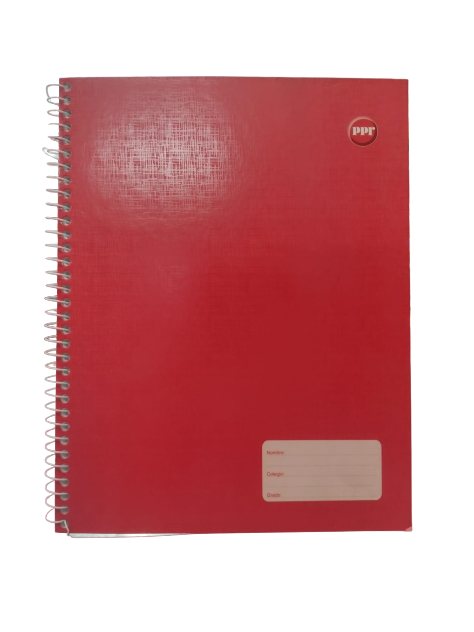 CUADERNO ESPIRAL 60 HOJAS ROJO