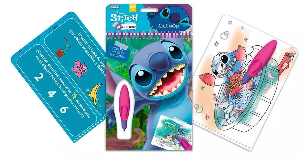 AGUA WOW CON LAPIZ MAGICO STITCH