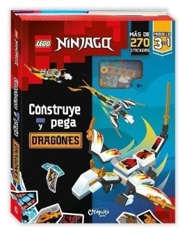 LEGO LIBRO 3 EN 1 NINJAGO CONSTRUYE Y PEGA