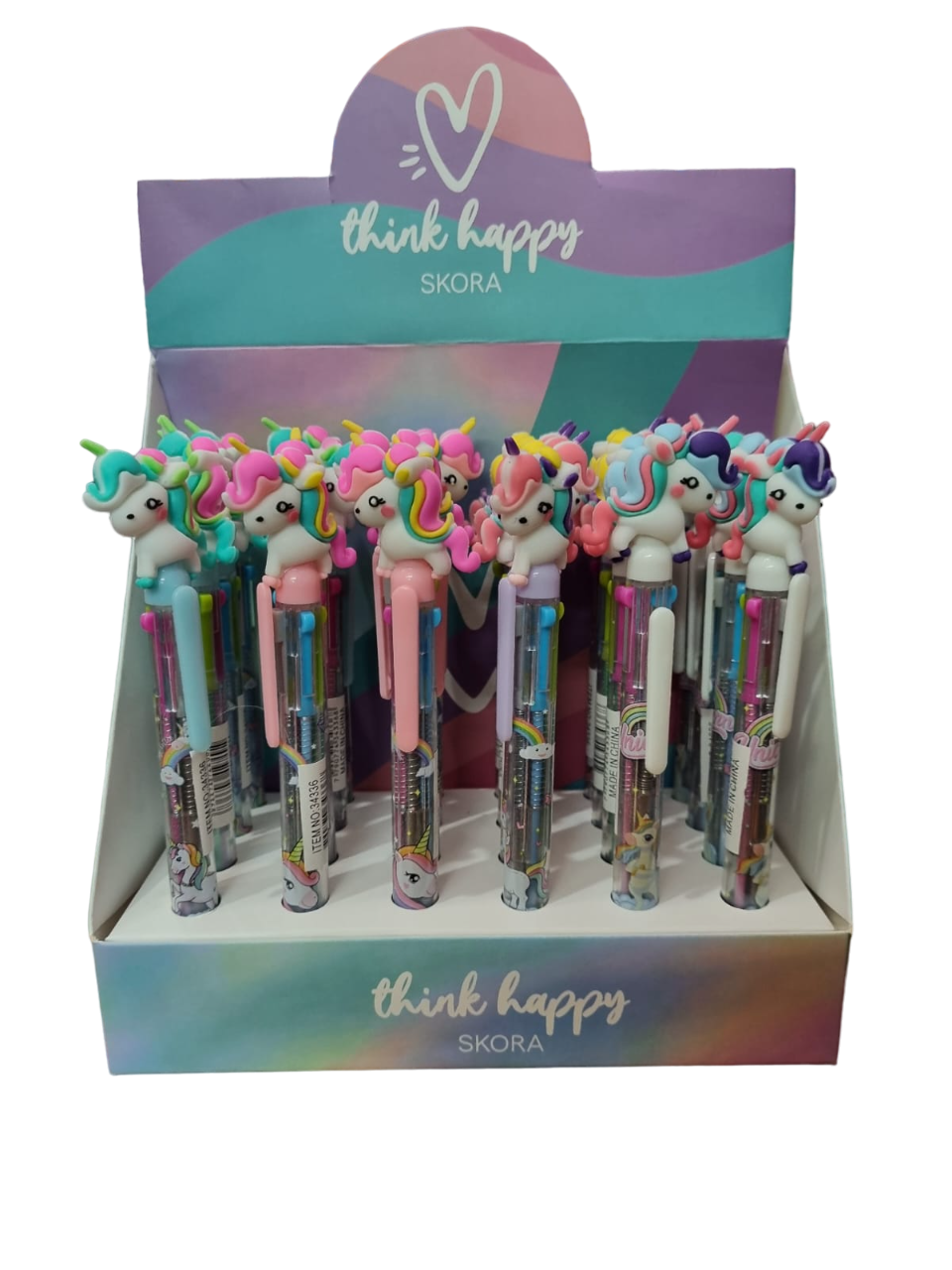 LAPICERA GEL 4 COLORES UNICORNIO