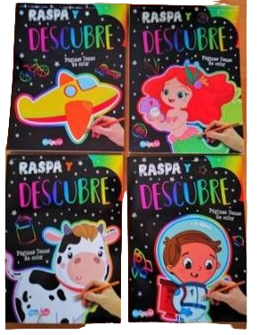 RASPA Y DESCUBRE - 4 MODELOS