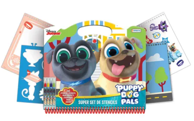 SUPER SET DE STENCILS PUPPY DOG PALS