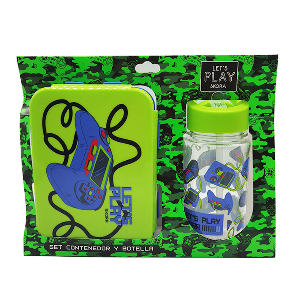 SET CONTENEDOR Y BOTELLA LETS PLAY