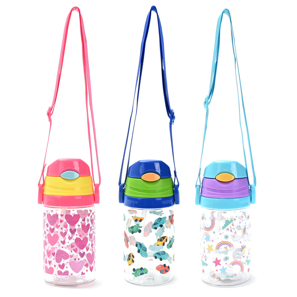 BOTELLA INFANTIL 400ML CON CUERDA - 3 MODELOS