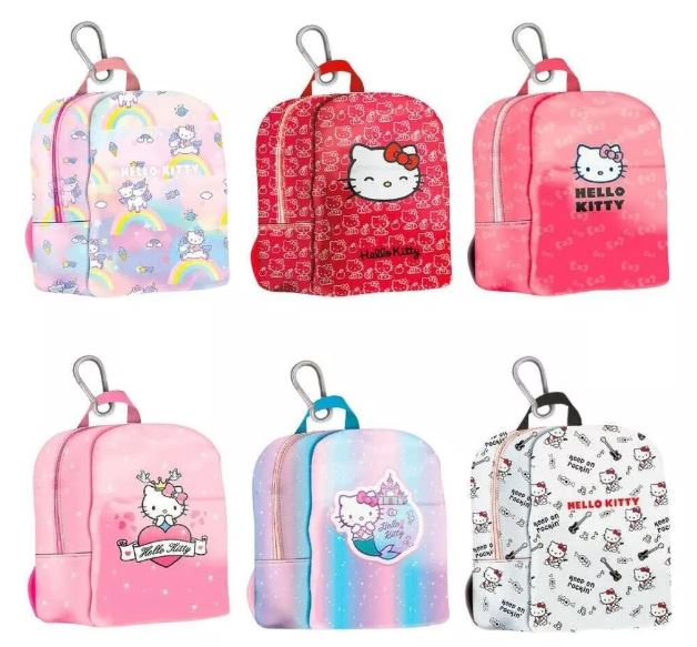 MINI MOCHILITA CON ACCESORIOS KITTY - 6 MODELOS
