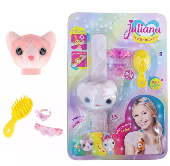 JULIANA PULSERA MAGIC PETS GATO - 2 COLORES