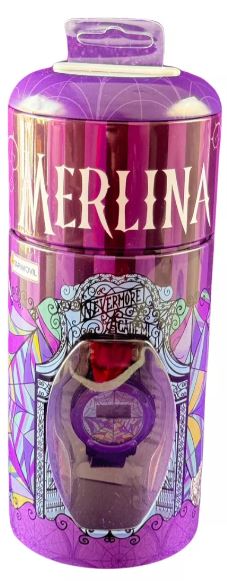 RELOJ EN LATA ALCANCIA MERLINA