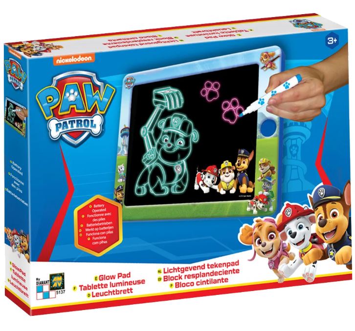 GLOW PAD PAW PATROL 35CM EN CAJA