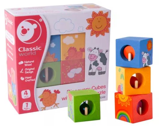 CUBOS APILABLES MADERA DISCOVERY